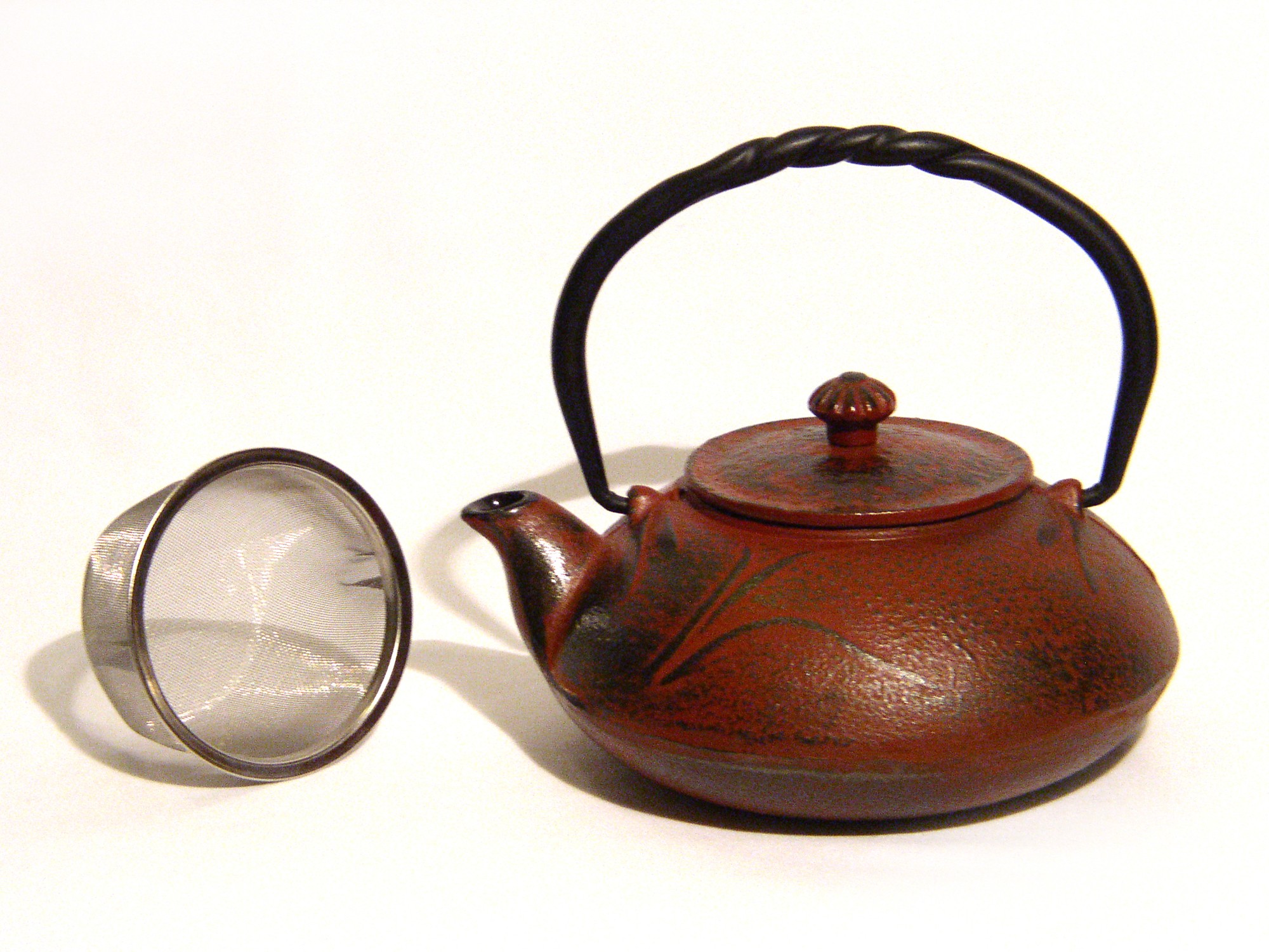 Cast Iron Teapot - Red