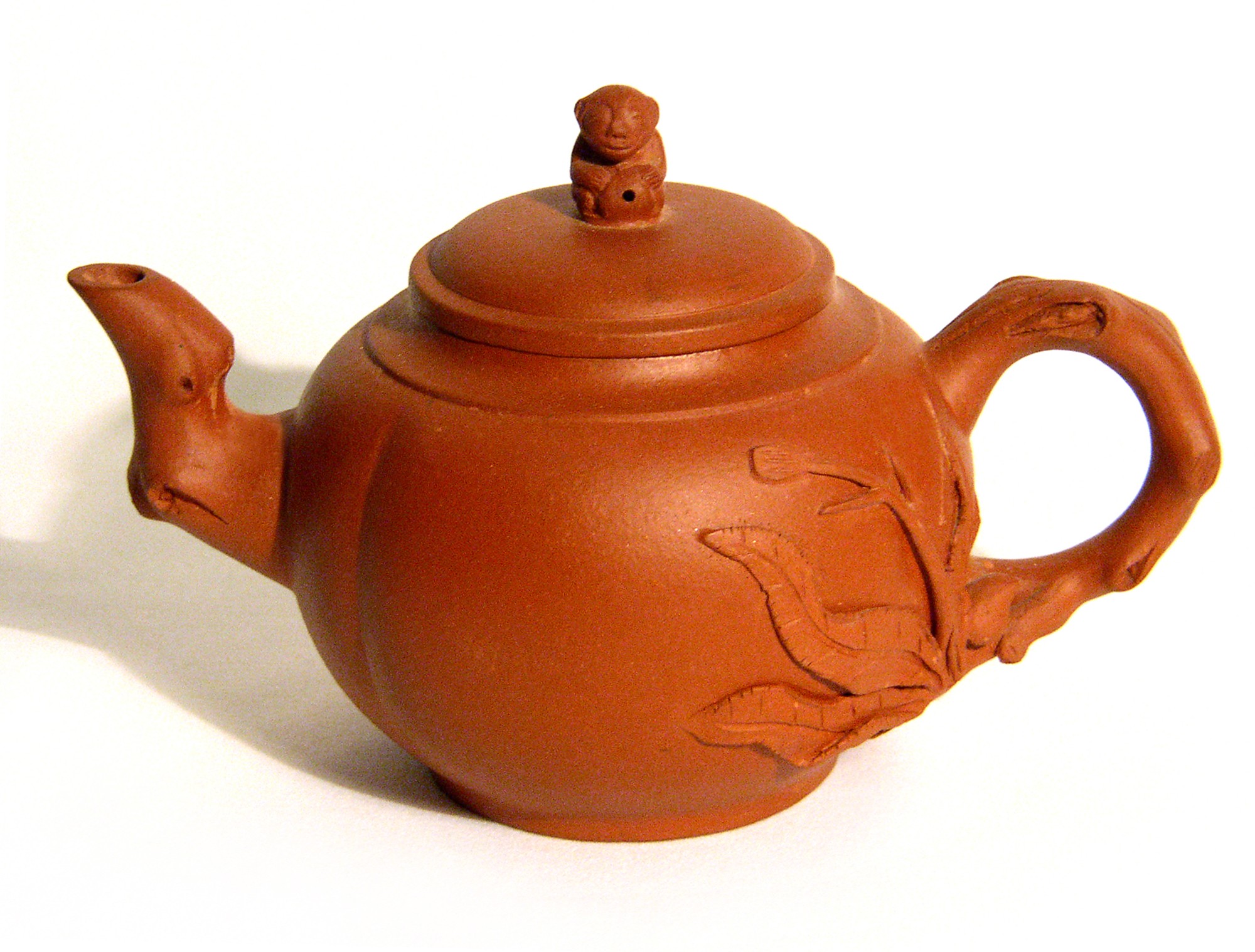 Yixing / Purple Clay Teapot - Monkey Lid