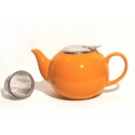 Ceramic Infuser Teapot - Orange