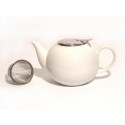Ceramic Infuser Teapot - White