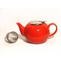Ceramic Infuser Teapot - Red