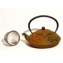 Cast Iron Teapot - Orange